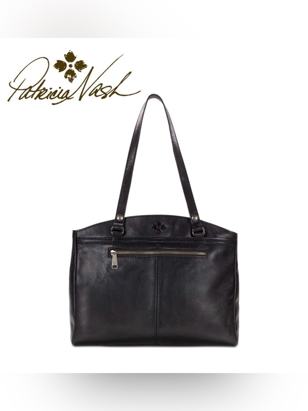 Patricia Nash Poppy Tote. Black.